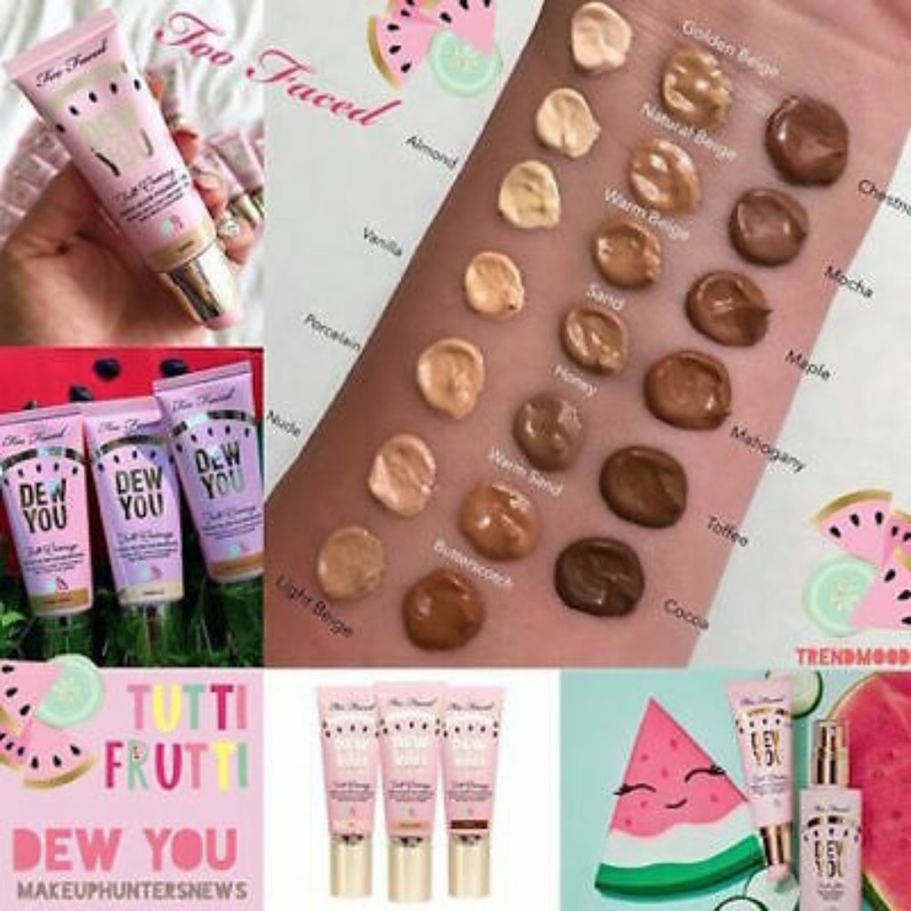 TOO FACED Tutti Frutti Dew You Foundation NIB! - Picture 1 of 13